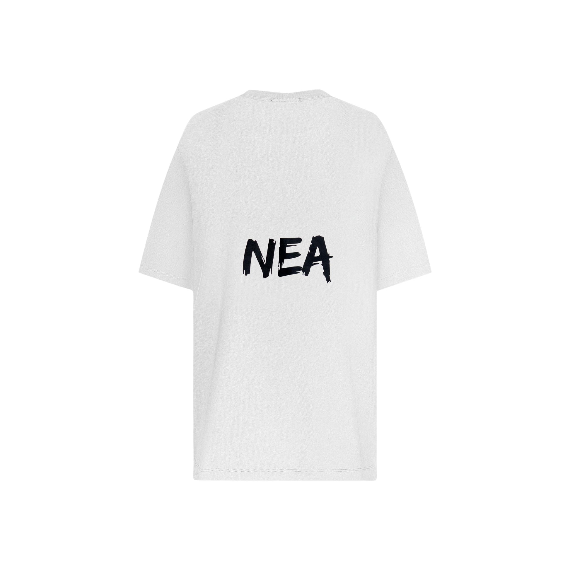 AMARANTO CAMISETA OVERSIZE BLANCA - NEA