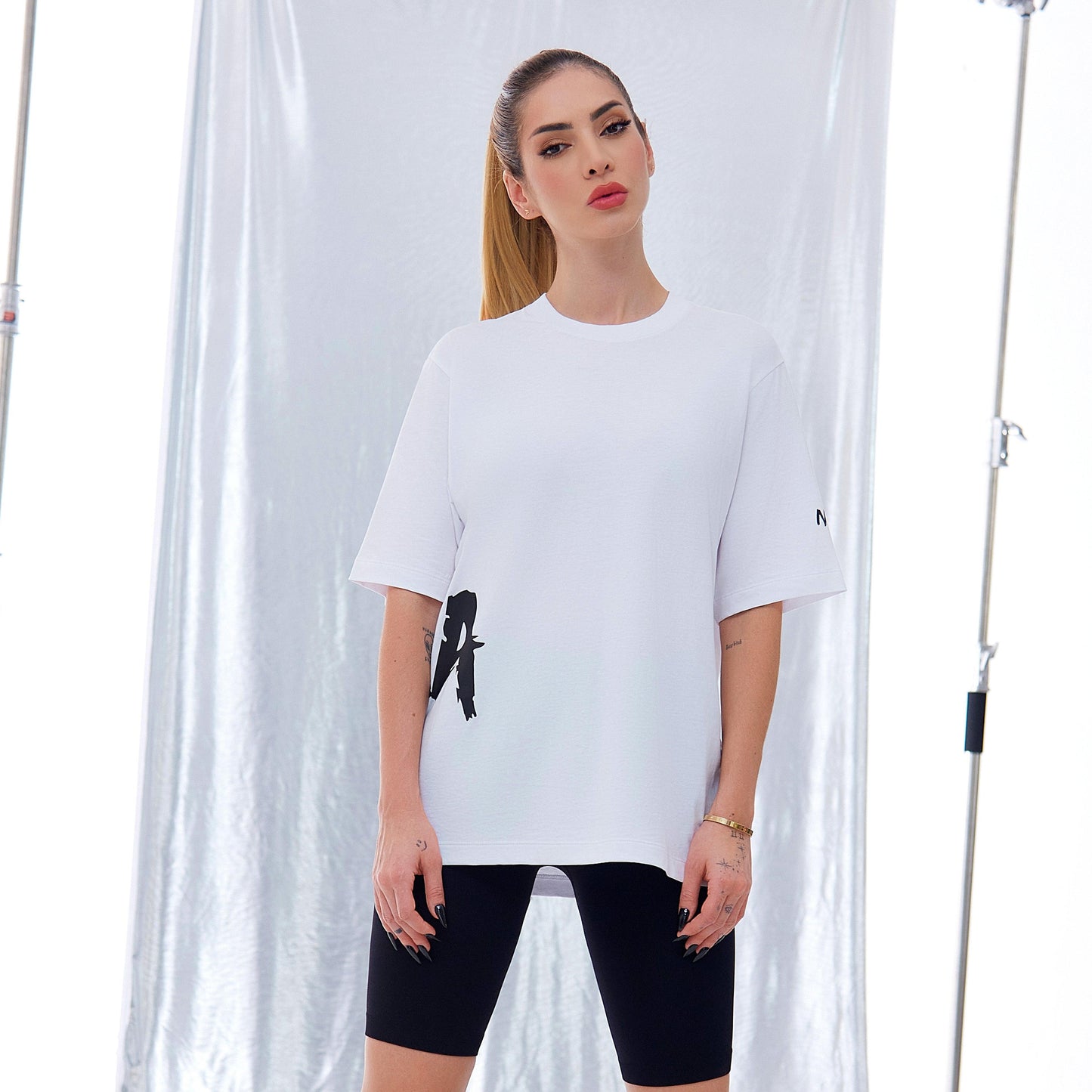 BREVARD CAMISETA OVERSIZE BLANCA - NEA