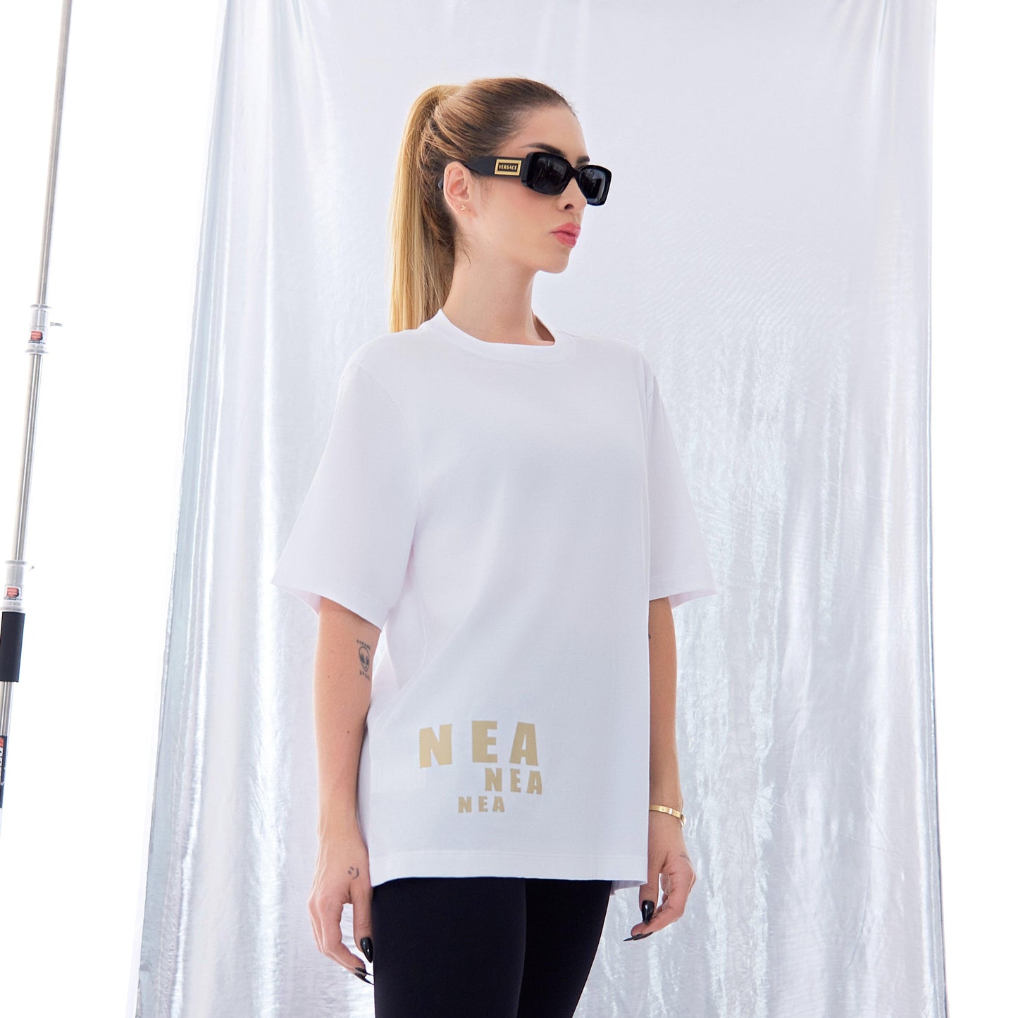 CYRIL CAMISETA OVERSIZE BLANCA - NEA