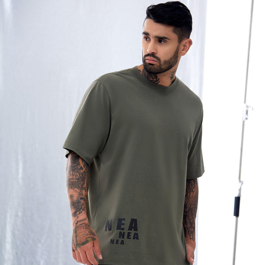 CYRIL CAMISETA OVERSIZE VERDE - NEA