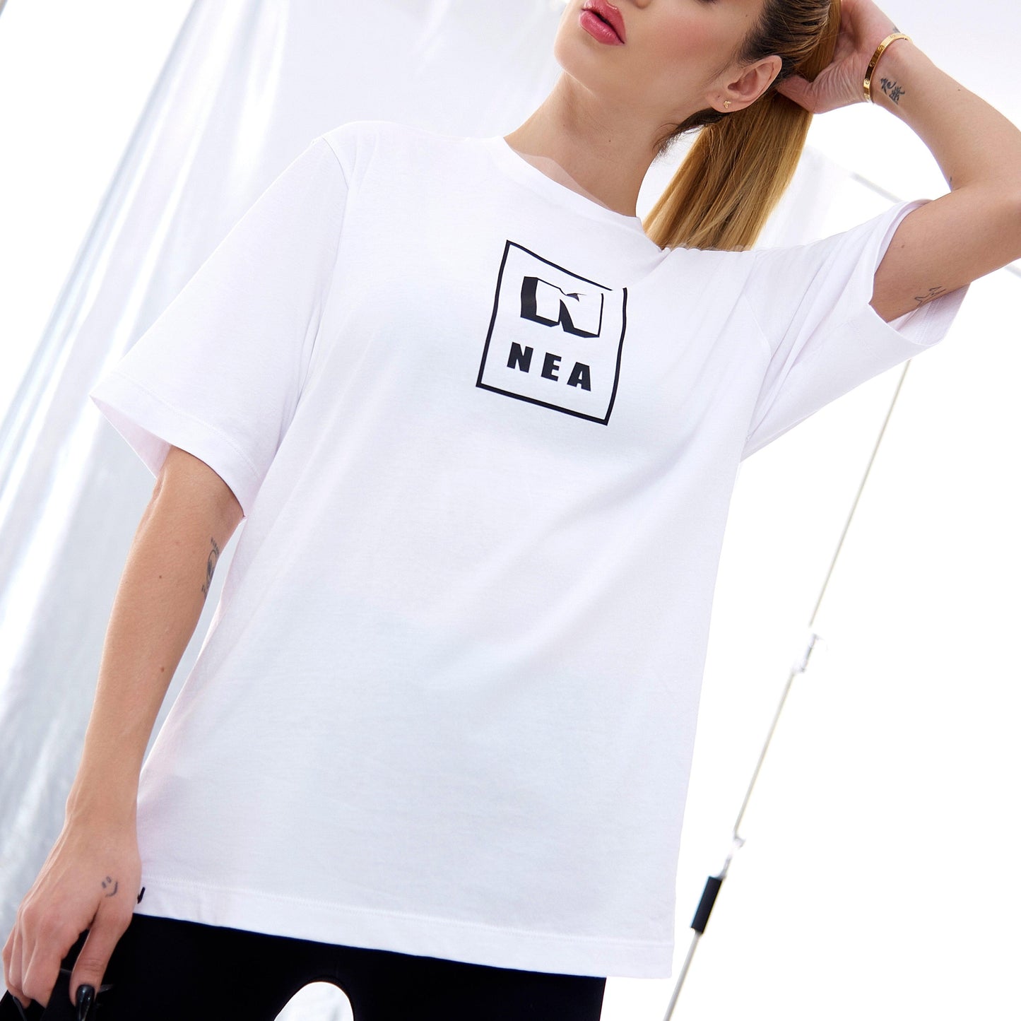 DIDAL CAMISETA OVERSIZE BLANCA - NEA