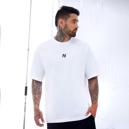 SHECKLER CAMISETA OVERSIZE BLANCA - NEA